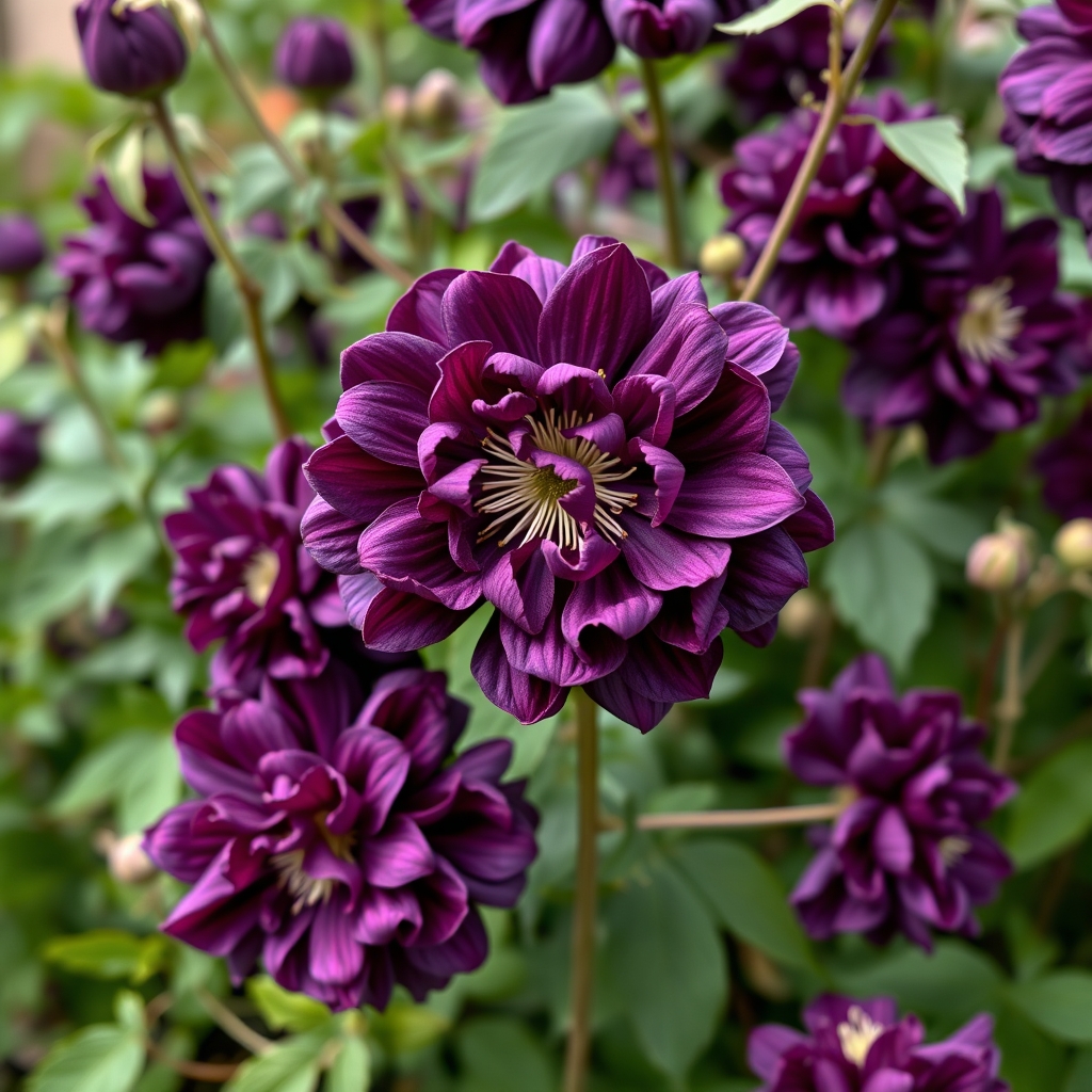 Clematis Purpurea Plena Elegans
