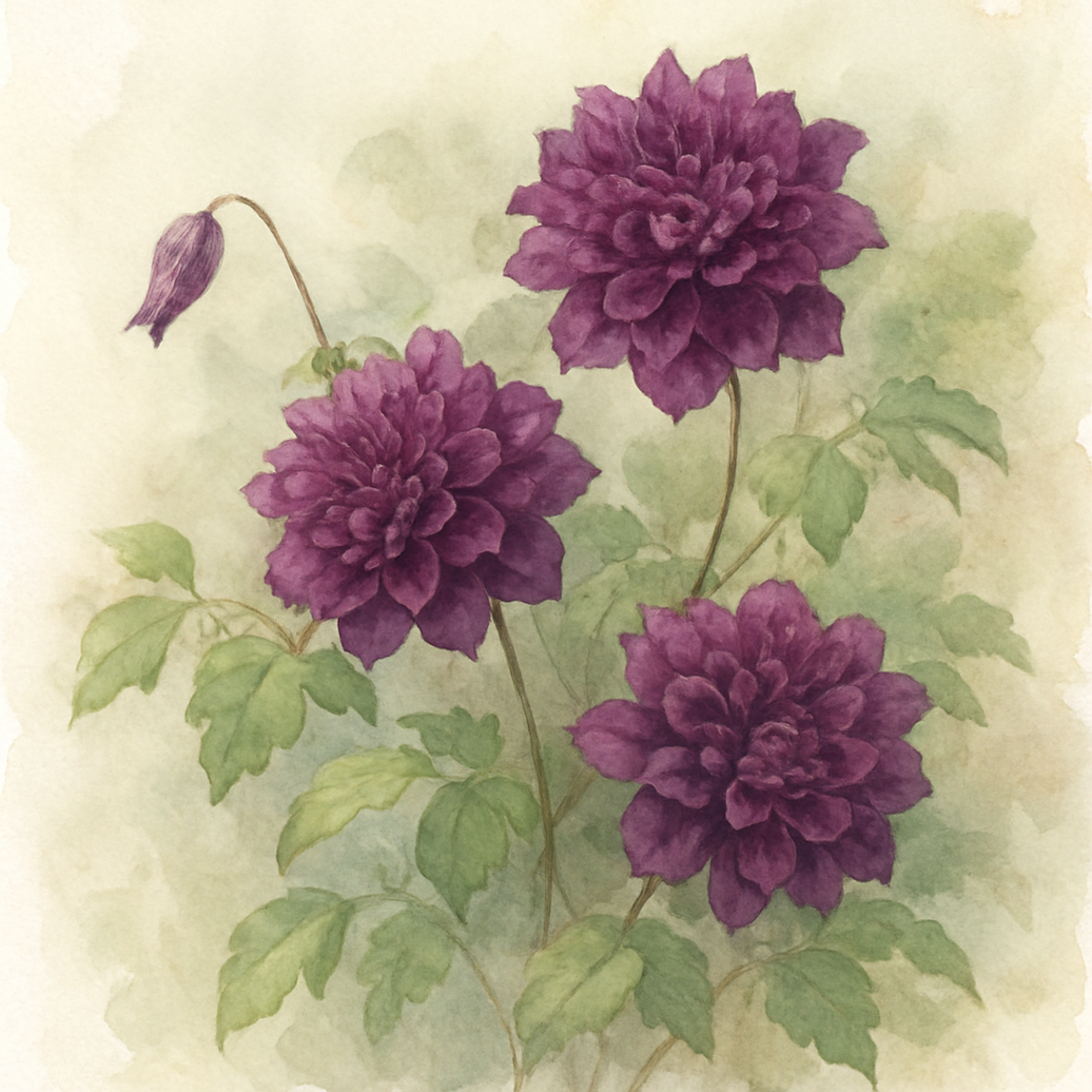 Clematis Purpurea Plena Elegans