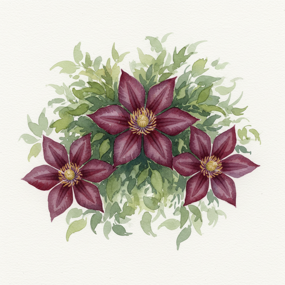 Raymond Evison Clematis 'Nubia'