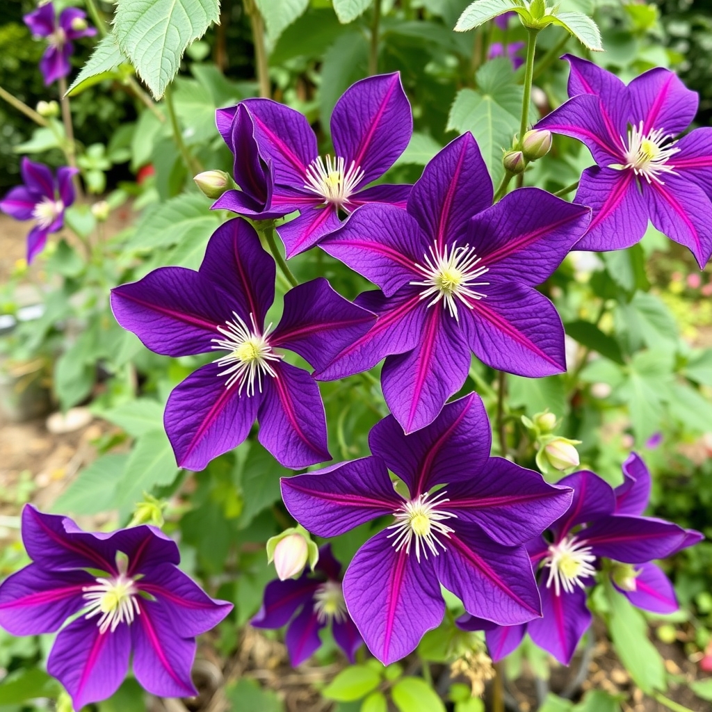 Clematis Star of India