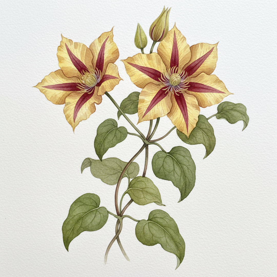 Clematis Sunset Climbing Plants
