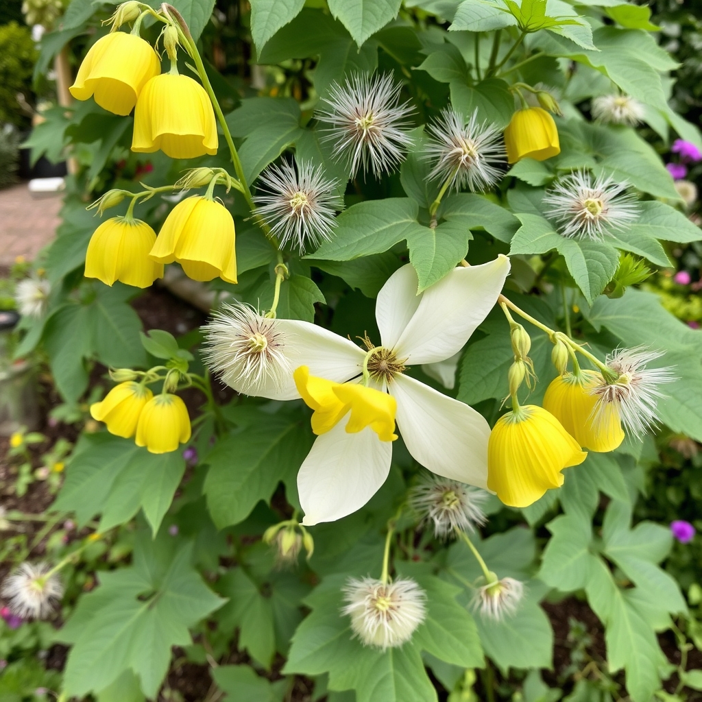 Clematis tangutica Golden Clematis