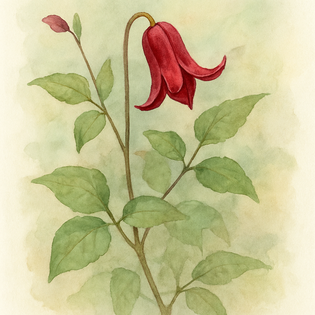 Clematis texensis Gravetye Beauty
