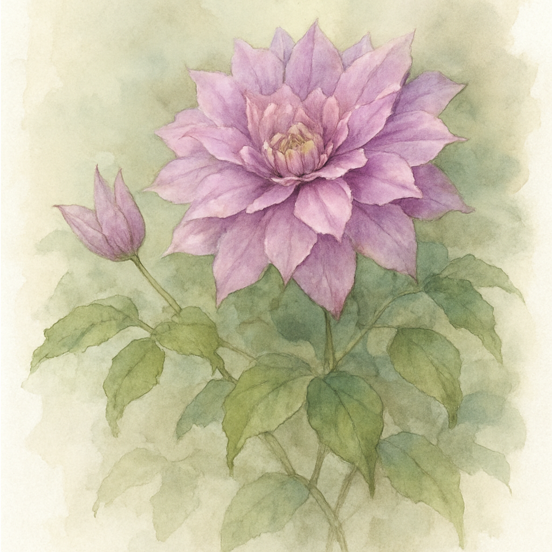 Clematis 'Violet Elizabeth'