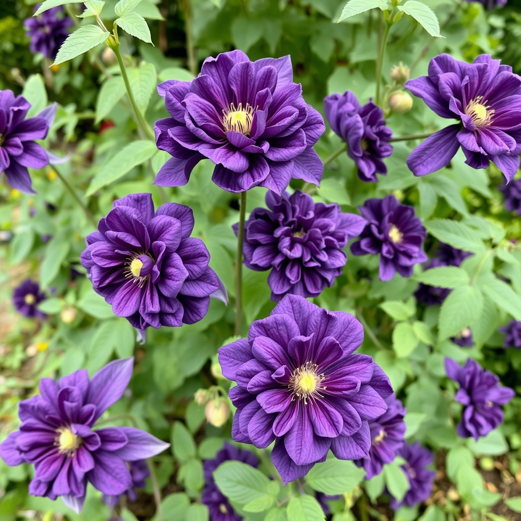 Clematis viticella Purpurea Plena Elegans