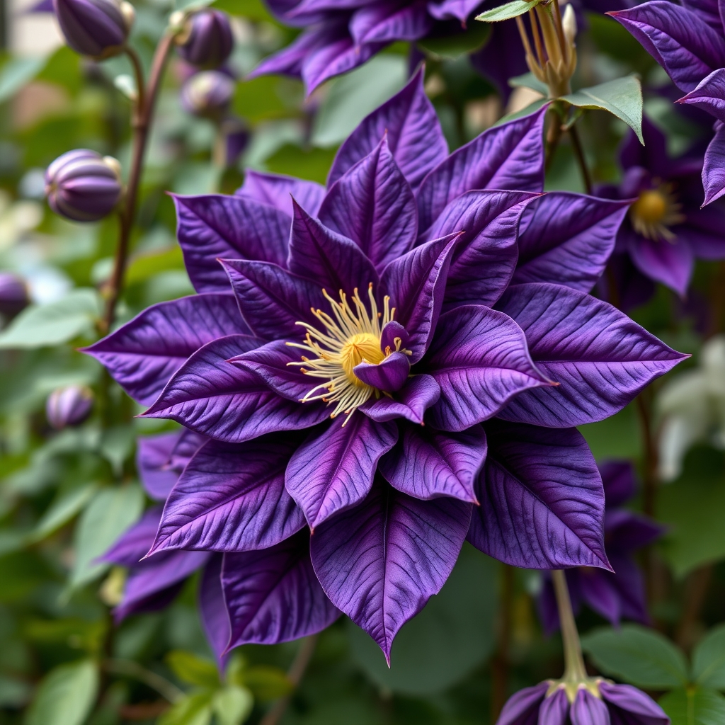 Clematis Vyvyan Pennell