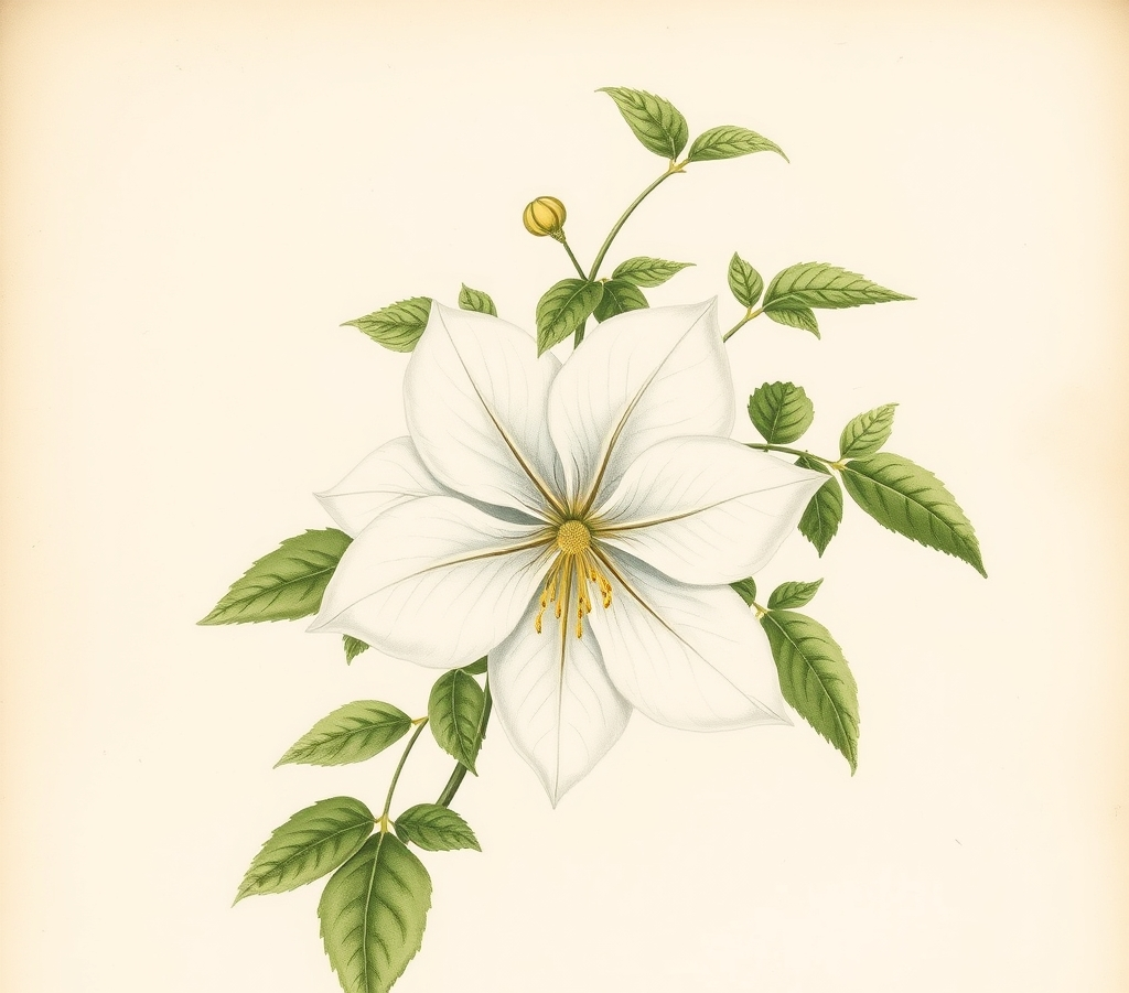 Clematis 'White Perfume'