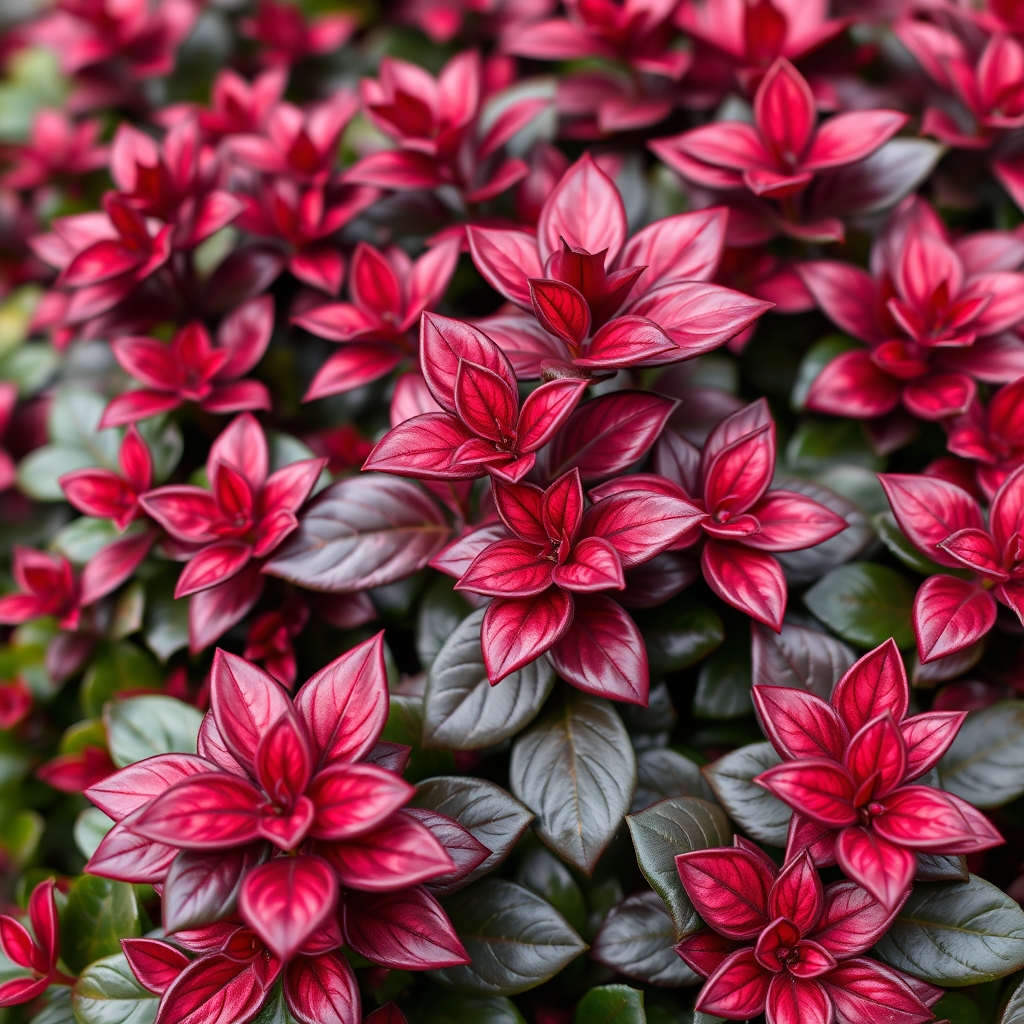 Red pink Eclipse Coprosma plants
