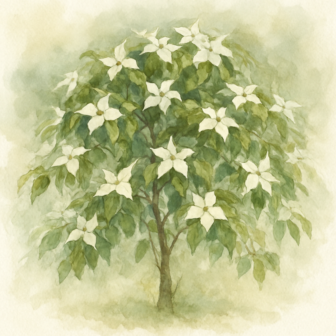 Cornus kousa ‘White Fountain’
