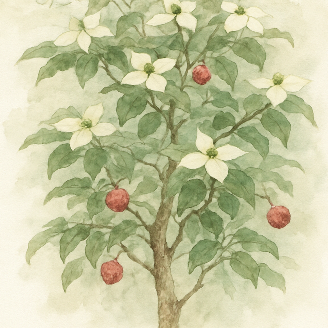Cornus kousa var chinensis Chinese flowering Dogwood (edible)