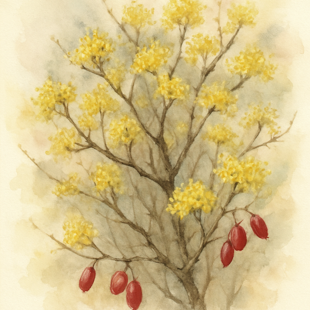 Cornus mas Cornelian Cherry