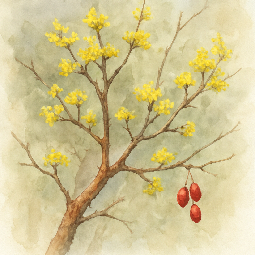 Cornus officinalis Japanese Cornelian Cherry
