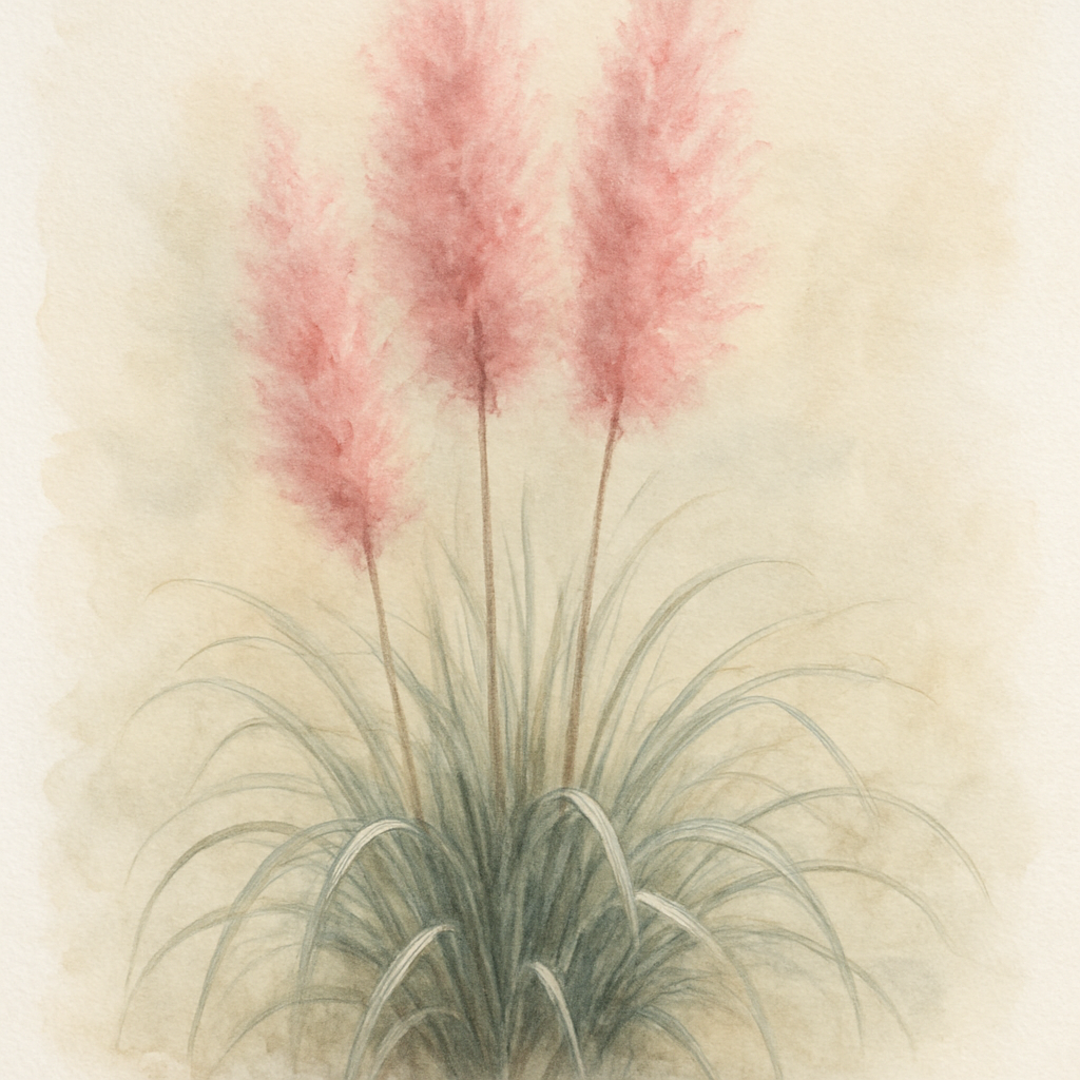Pink Pampas Grass | Cortaderia selloana 'Rose Plume'