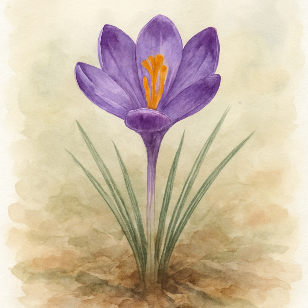Crocus heuffelianus 'Dark Eyes'