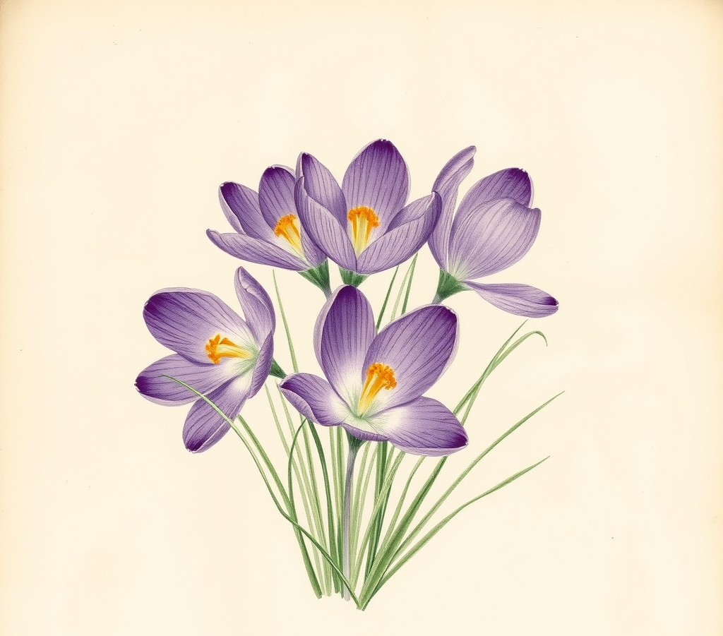 Crocus Large Flowering Flower Record
