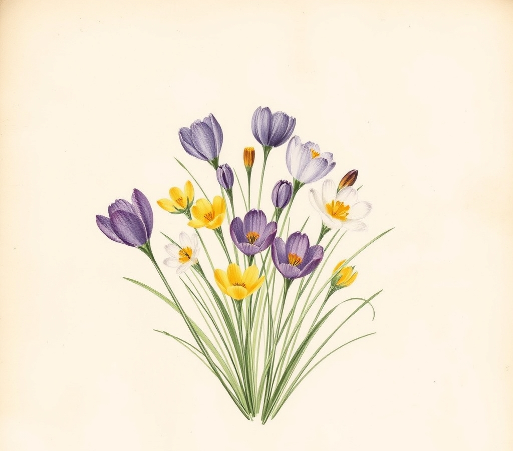 .Mixed Crocus