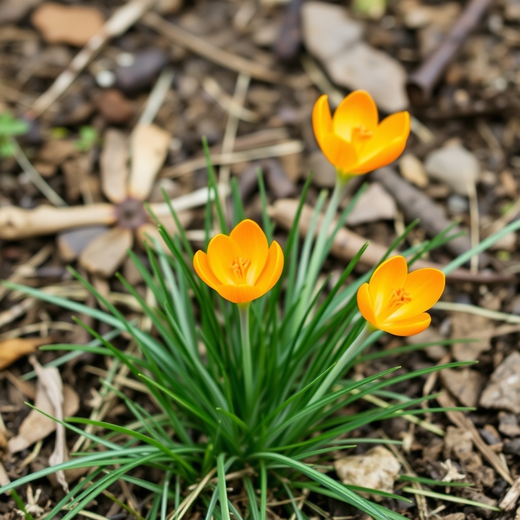 Crocus olivieri Orange Monarch