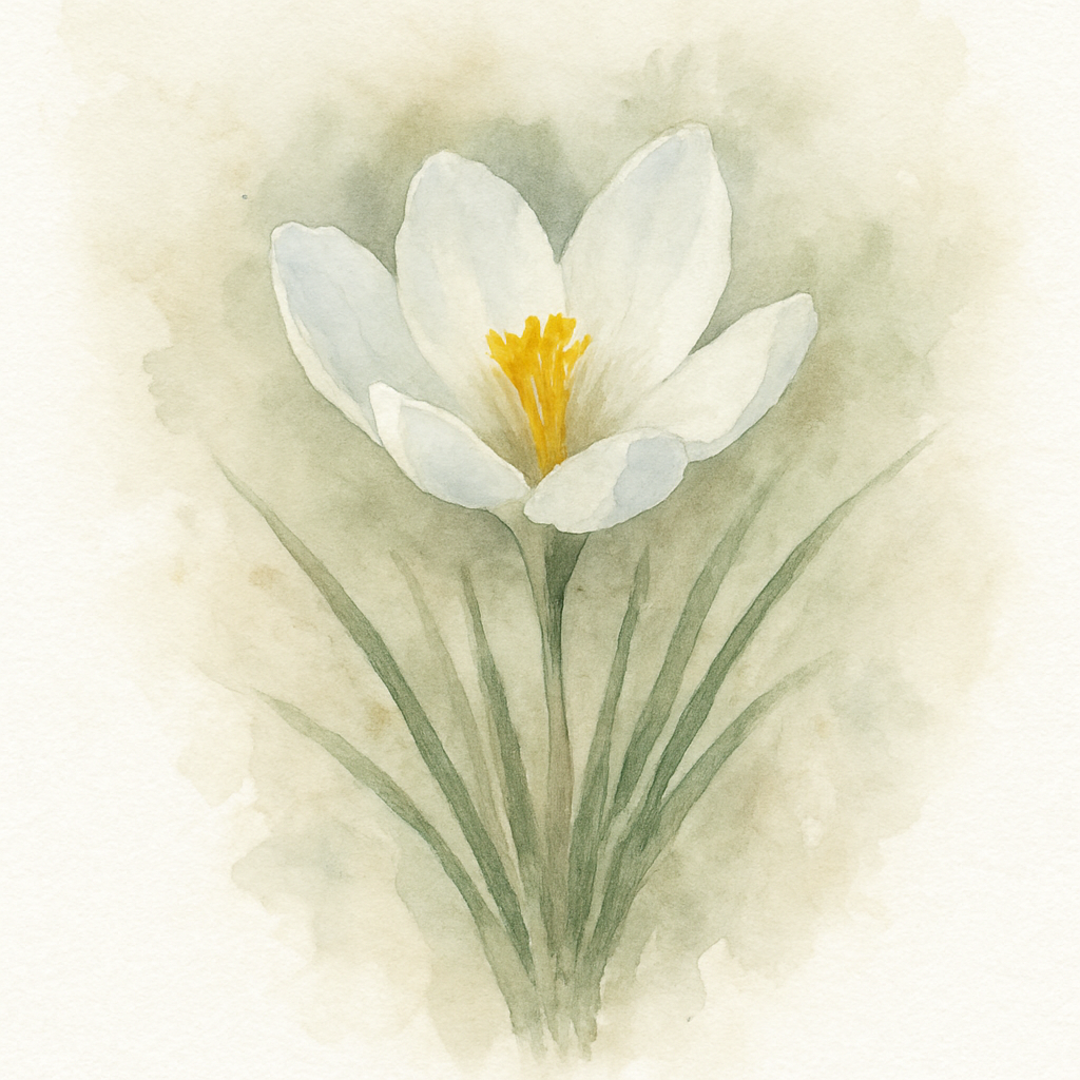 Crocus 'Polar Bear'