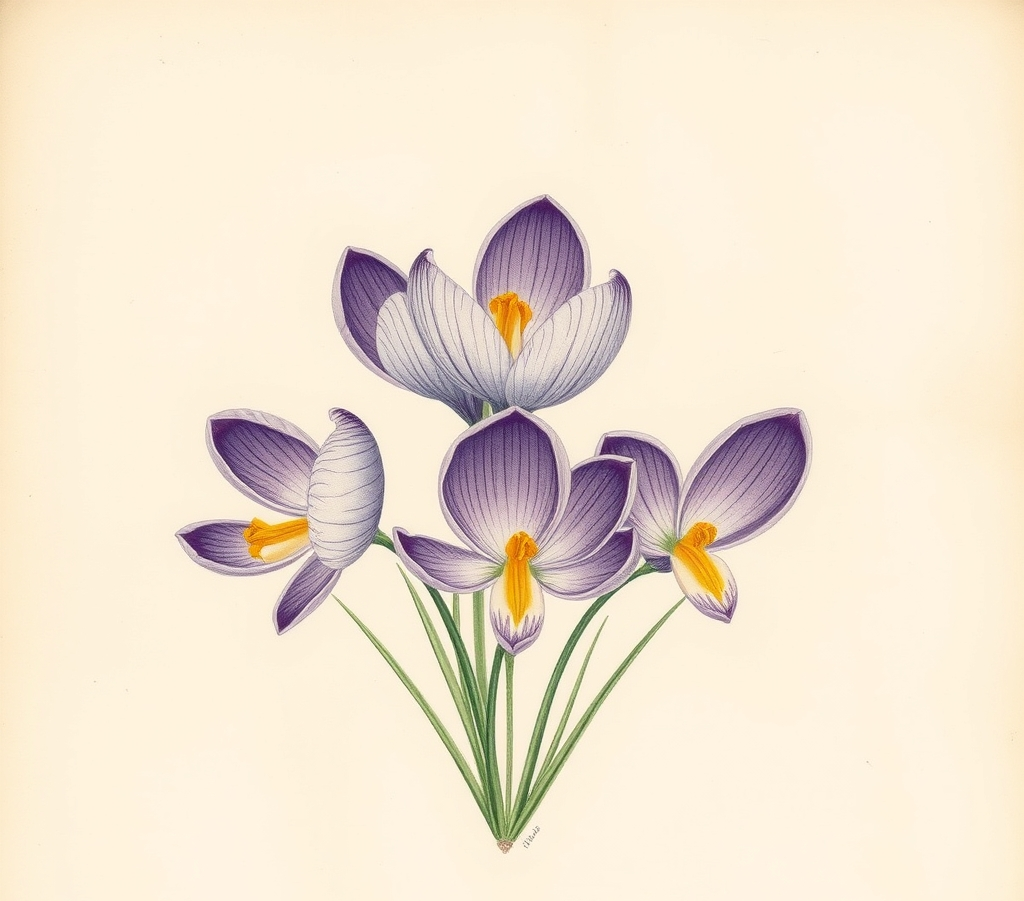 Crocus Striped Bird