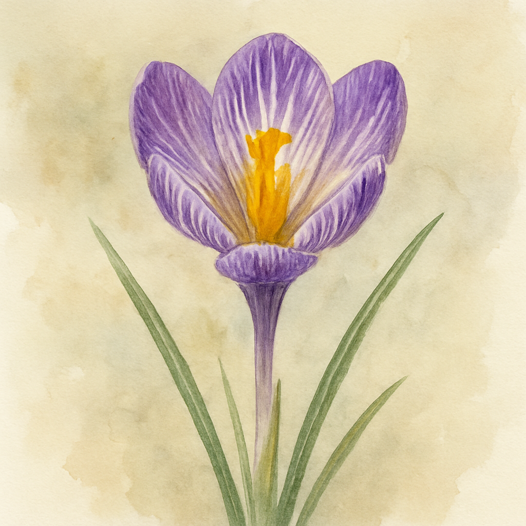Crocus Striped Bird