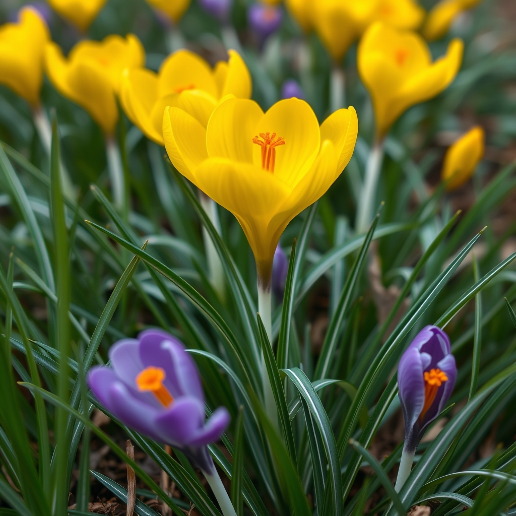 Crocus Yellow Mammoth Bulbs