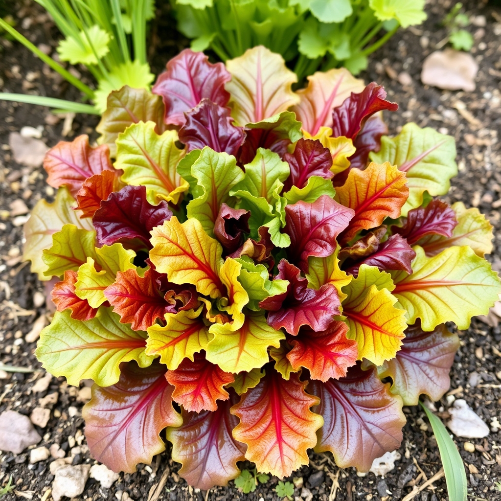 Cut and come again salad leaves