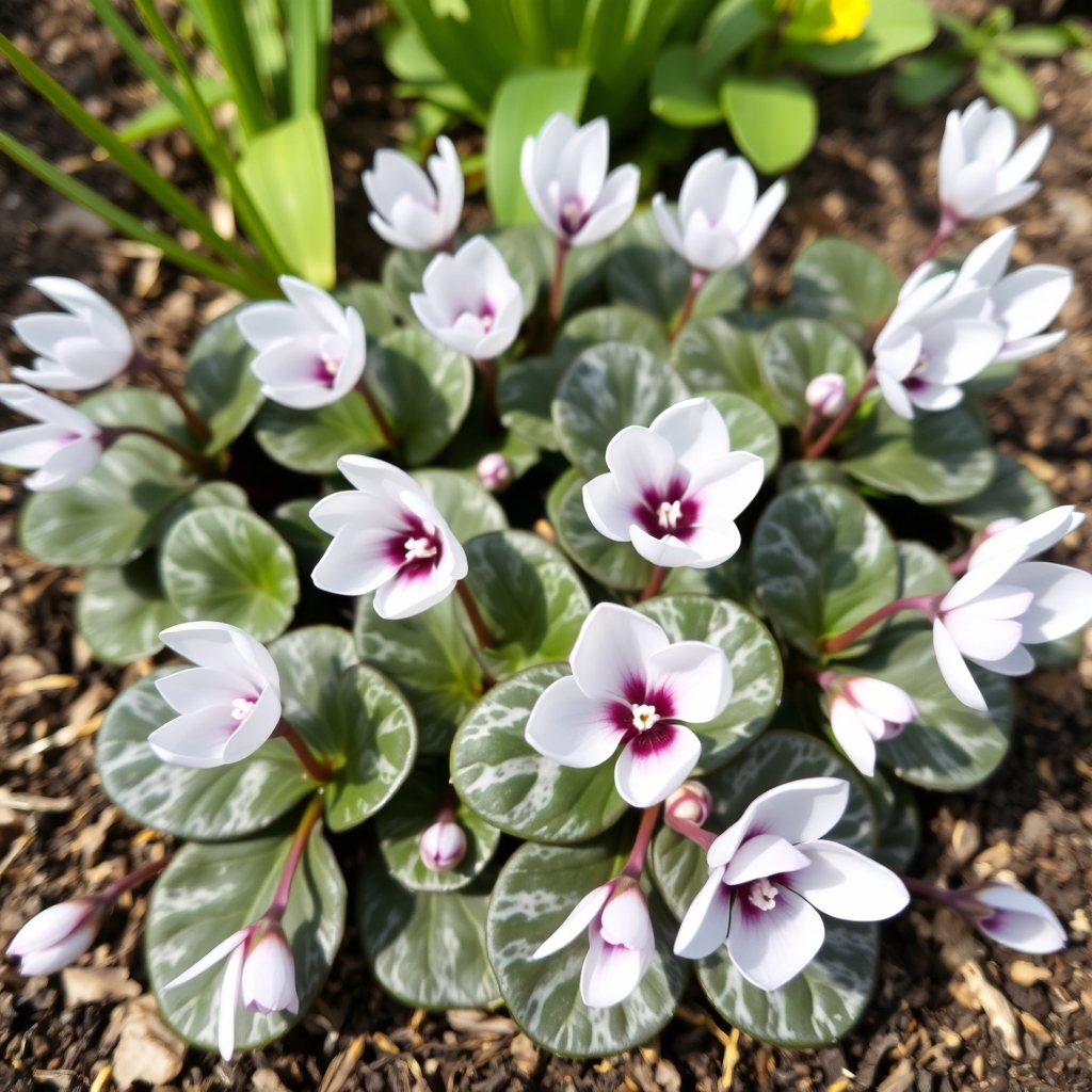 Cyclamen coum Alba