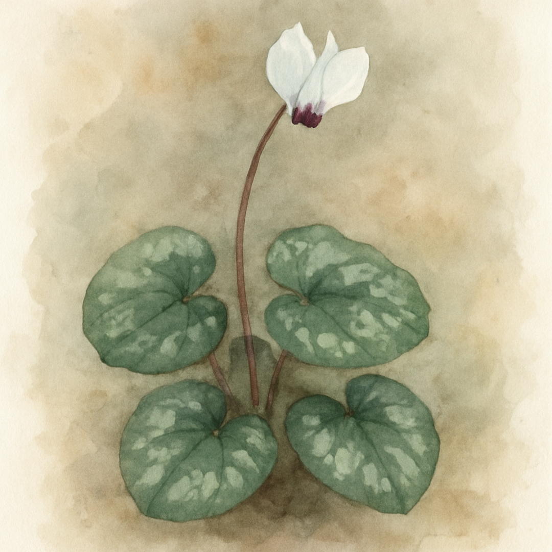 Cyclamen coum Alba