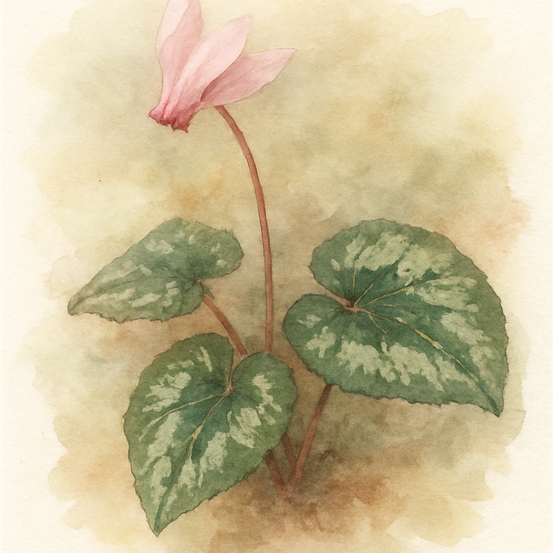 Cyclamen hederifolium Arrow Leaf