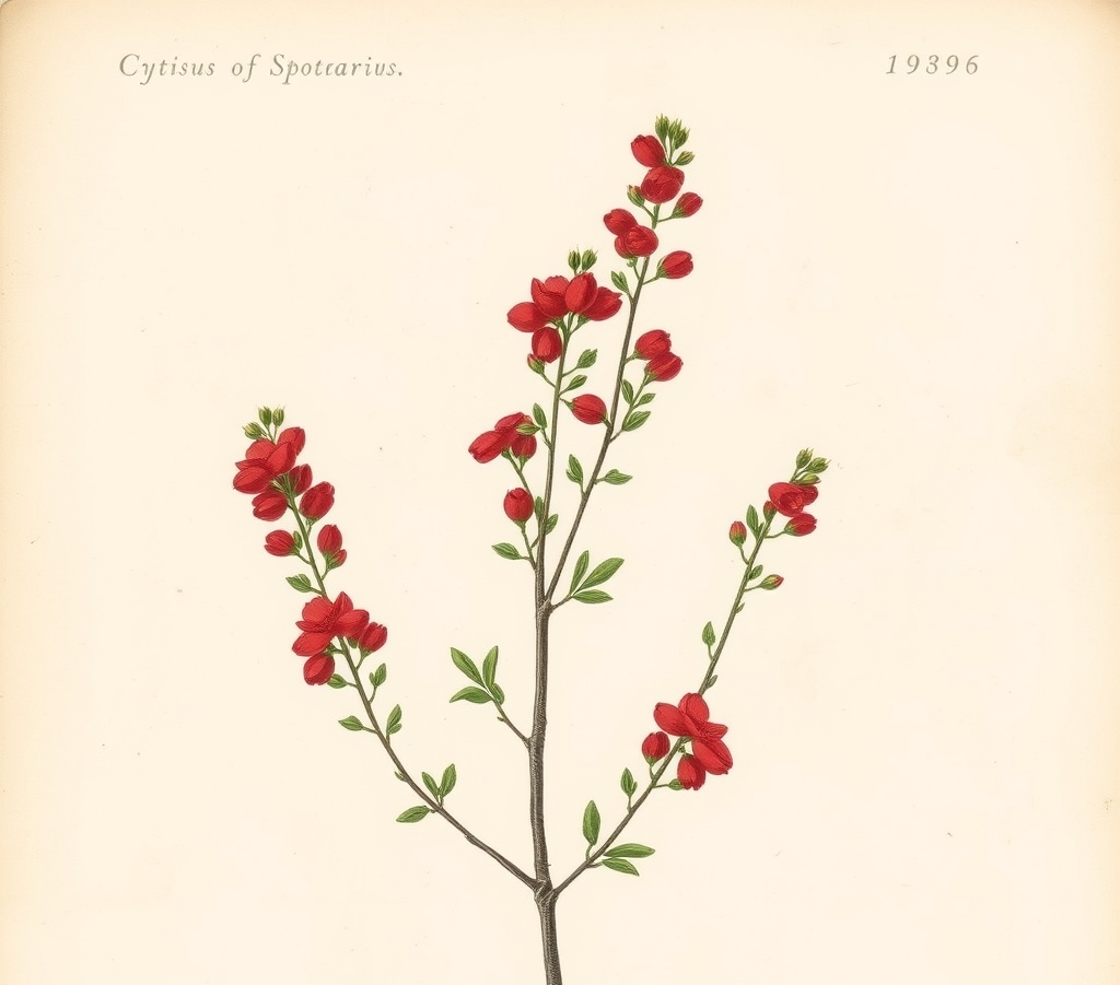 Cytisus scoparius 'Boskoop Ruby' Ruby Broom