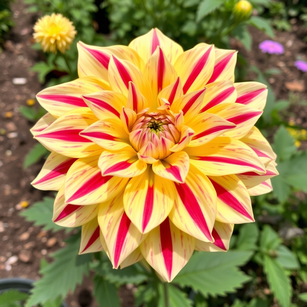 Dahlia ‘Rhubarb & Custard’