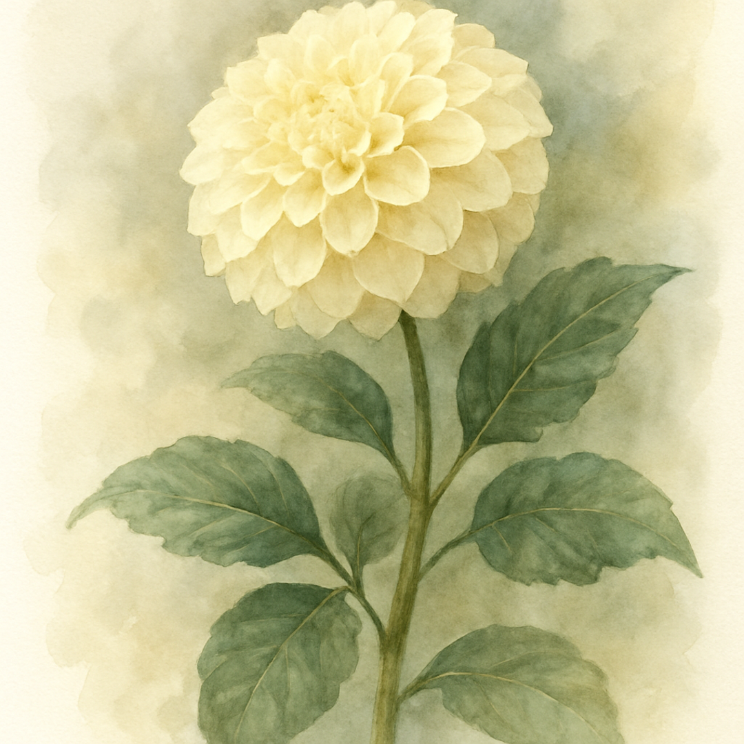 Dahlia Bishop of Dover (paeony)
