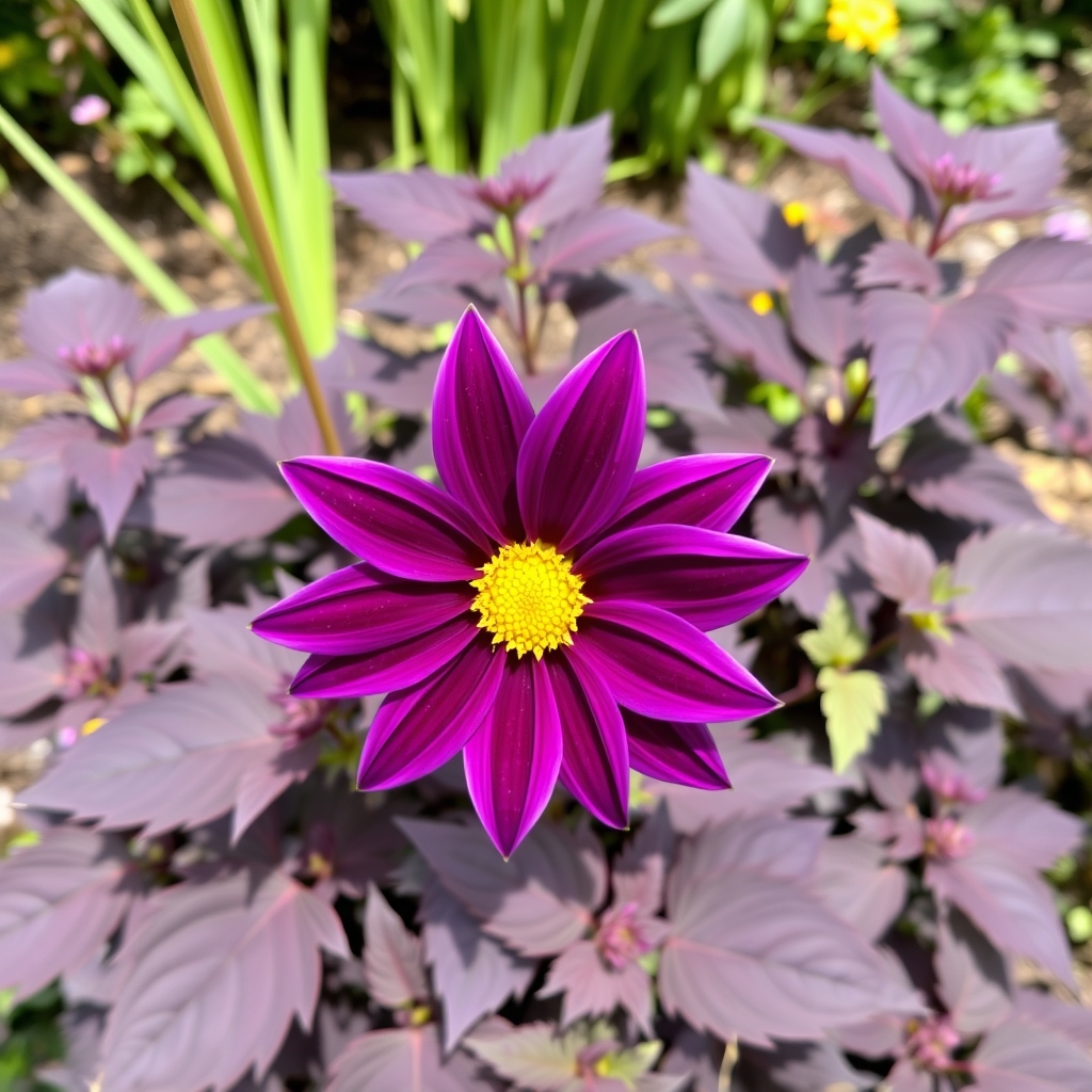 Dahlia 'Bizon Purple Lady'