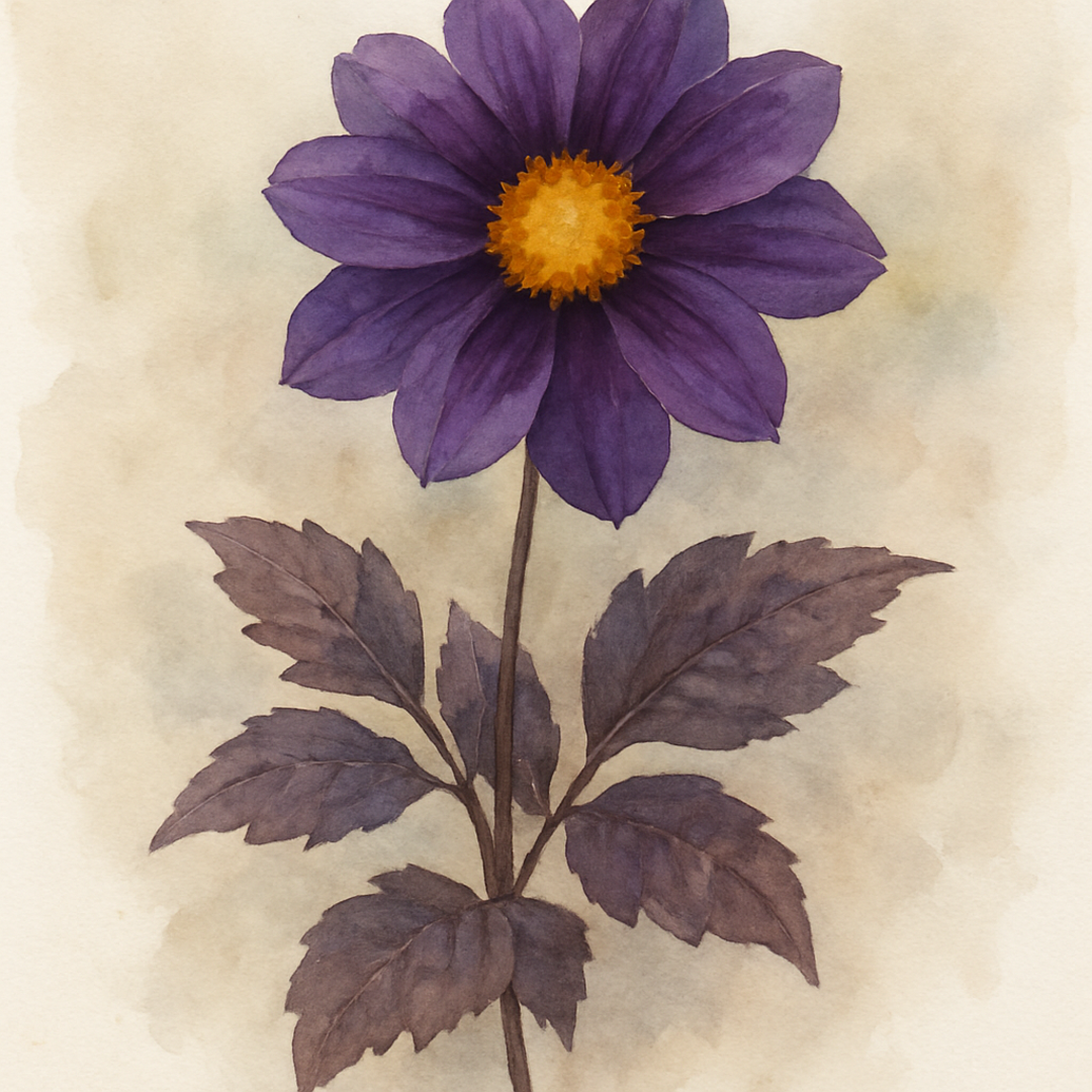 Dahlia 'Bizon Purple Lady'