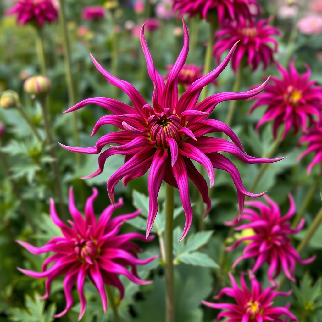 Dahlia Cactus ‘Holyhill Spiderwoman’
