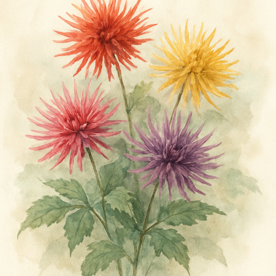 Dahlia Cactus Mixed