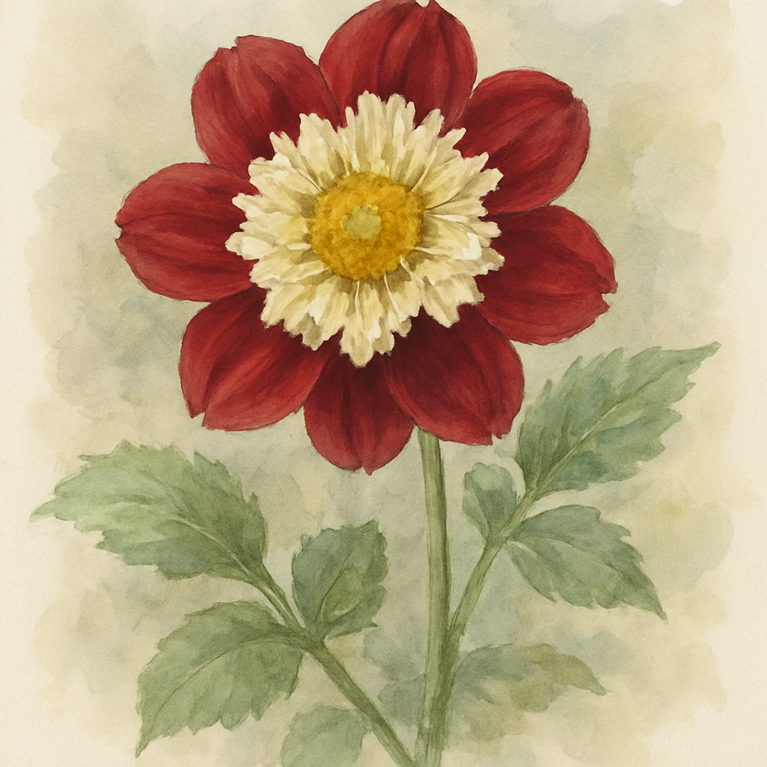 Dahlia Collaretta ‘Ace of Hearts’