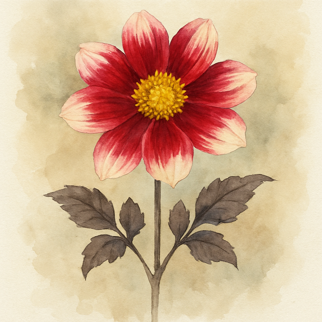 Dahlia 'Dahlegria Bicolore'