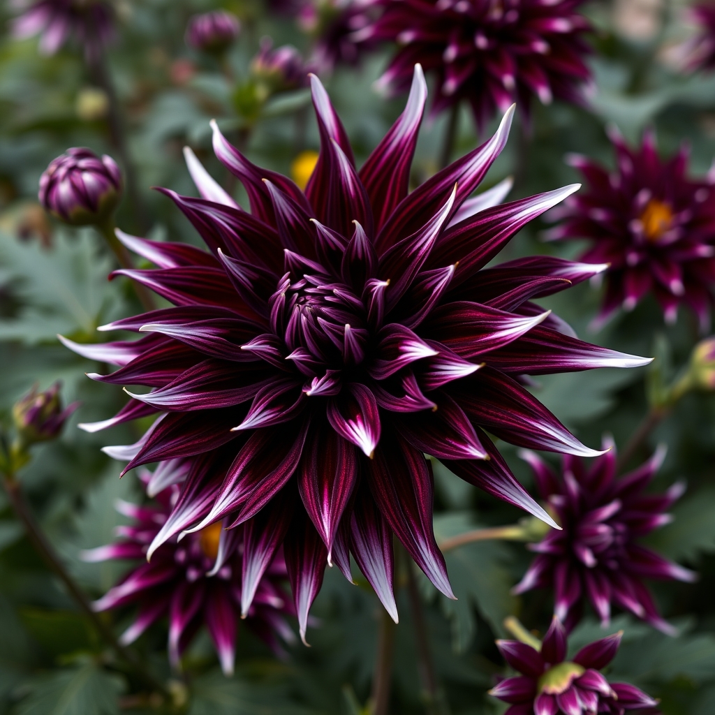 Dahlia 'Dark Fubuki'