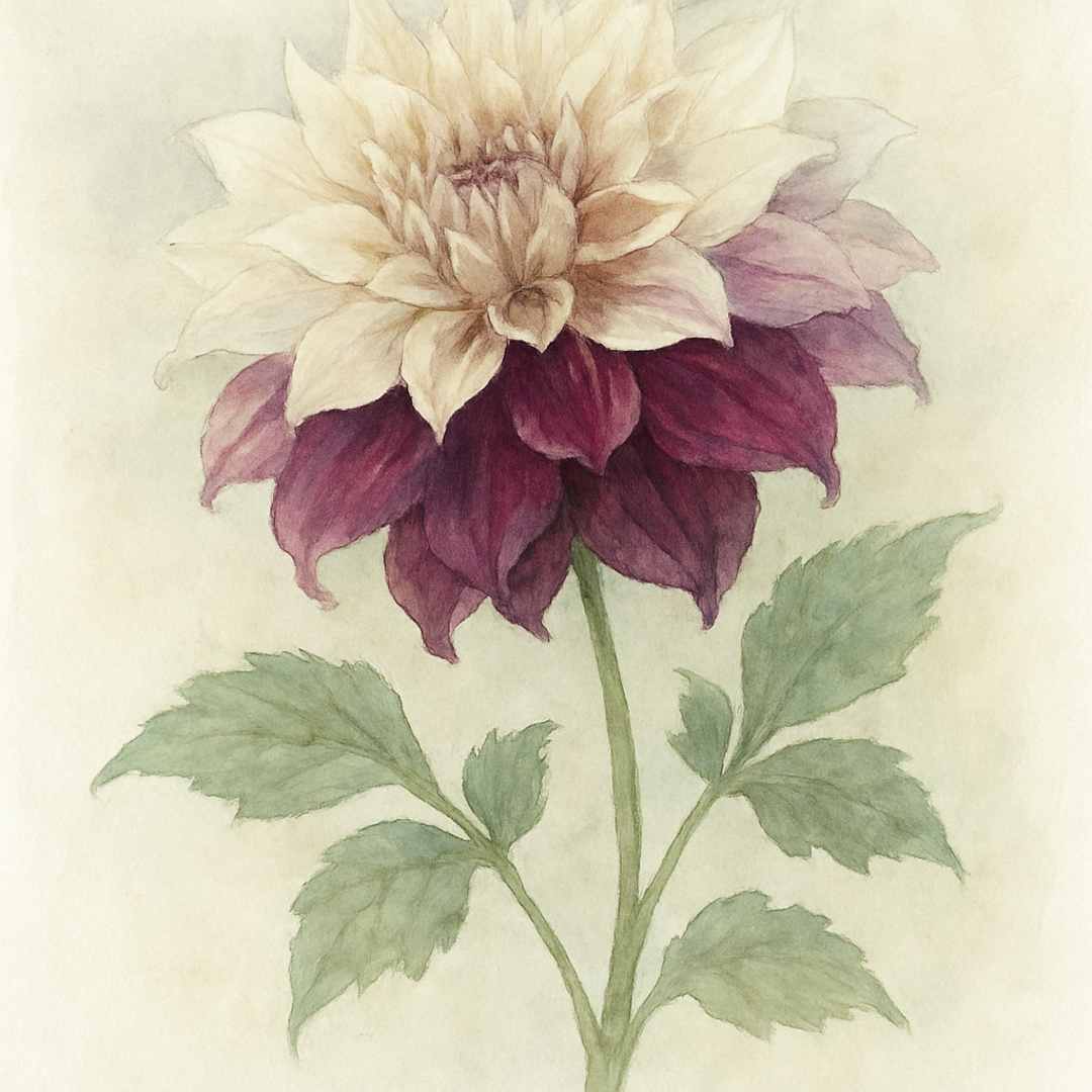 Dahlia Decorative ‘Creme de Cassis’