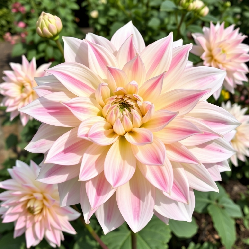 Dahlia Decorative ‘Strawberry Cream’