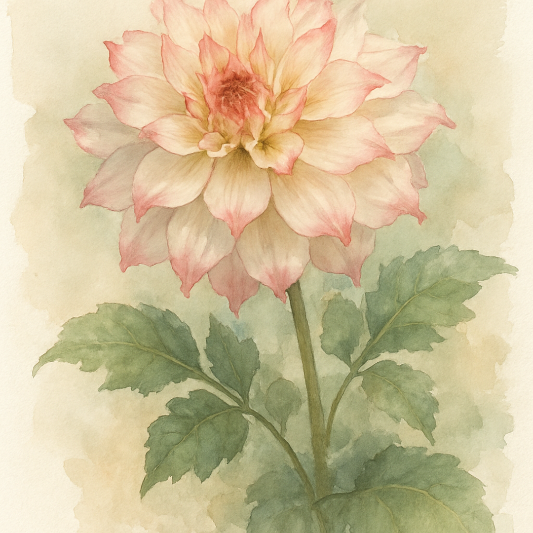 Dahlia Decorative ‘Strawberry Cream’