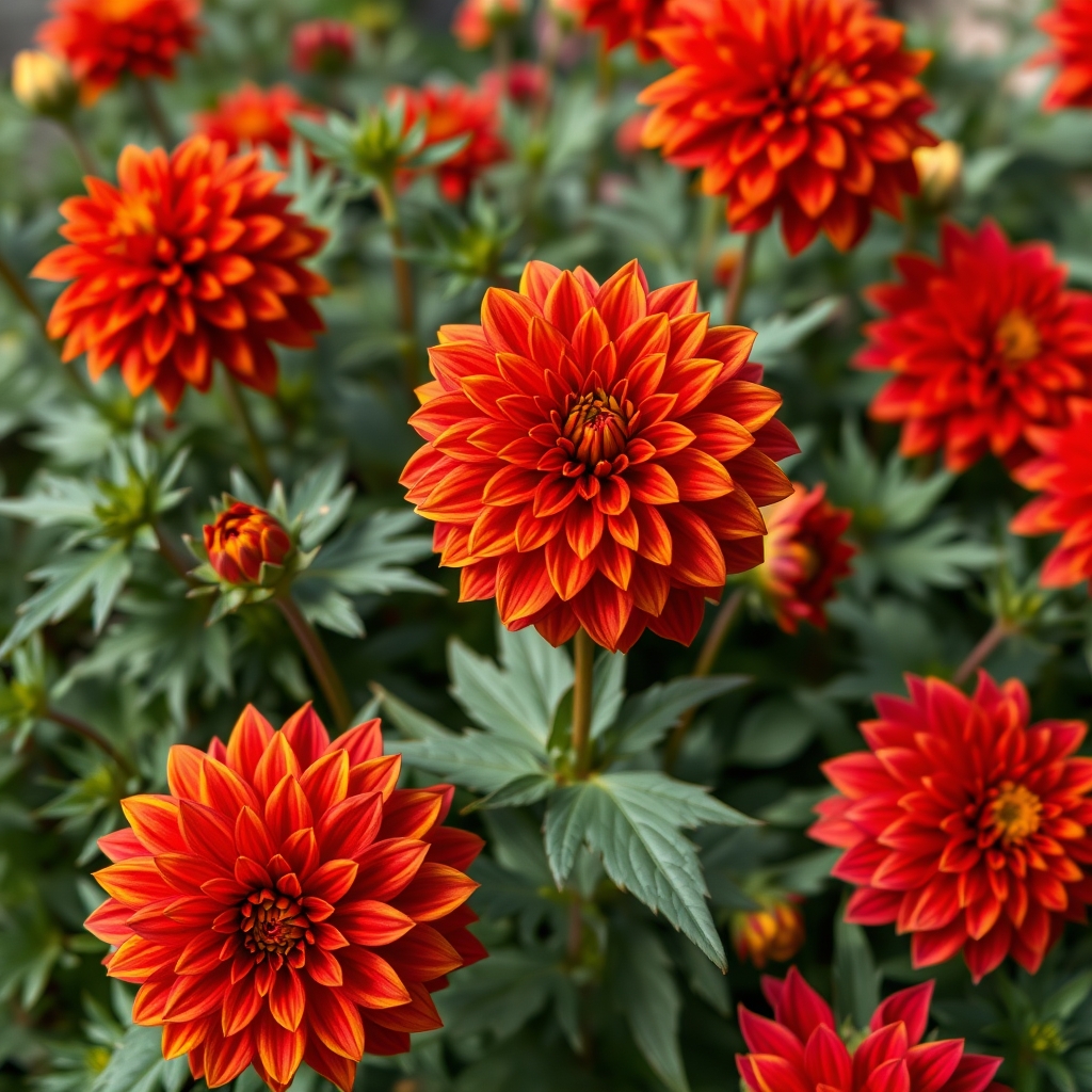 Dahlia 'Firepot'
