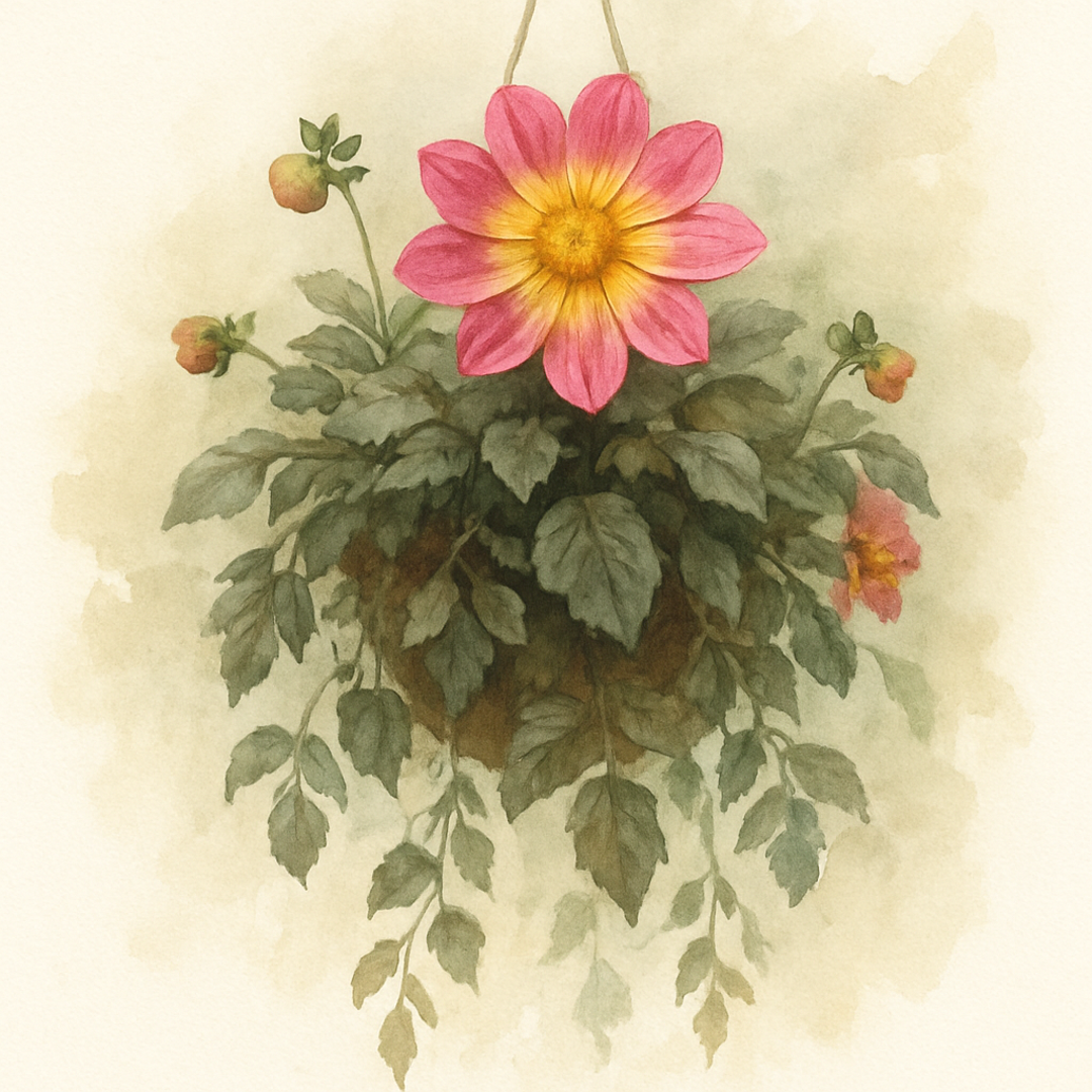Dahlia Happy Days Halo Basket Plants