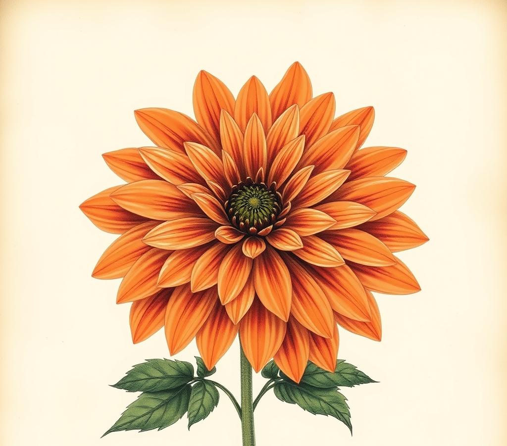 Dahlia Happy Days Orange Red Bicolour Bedding Plants