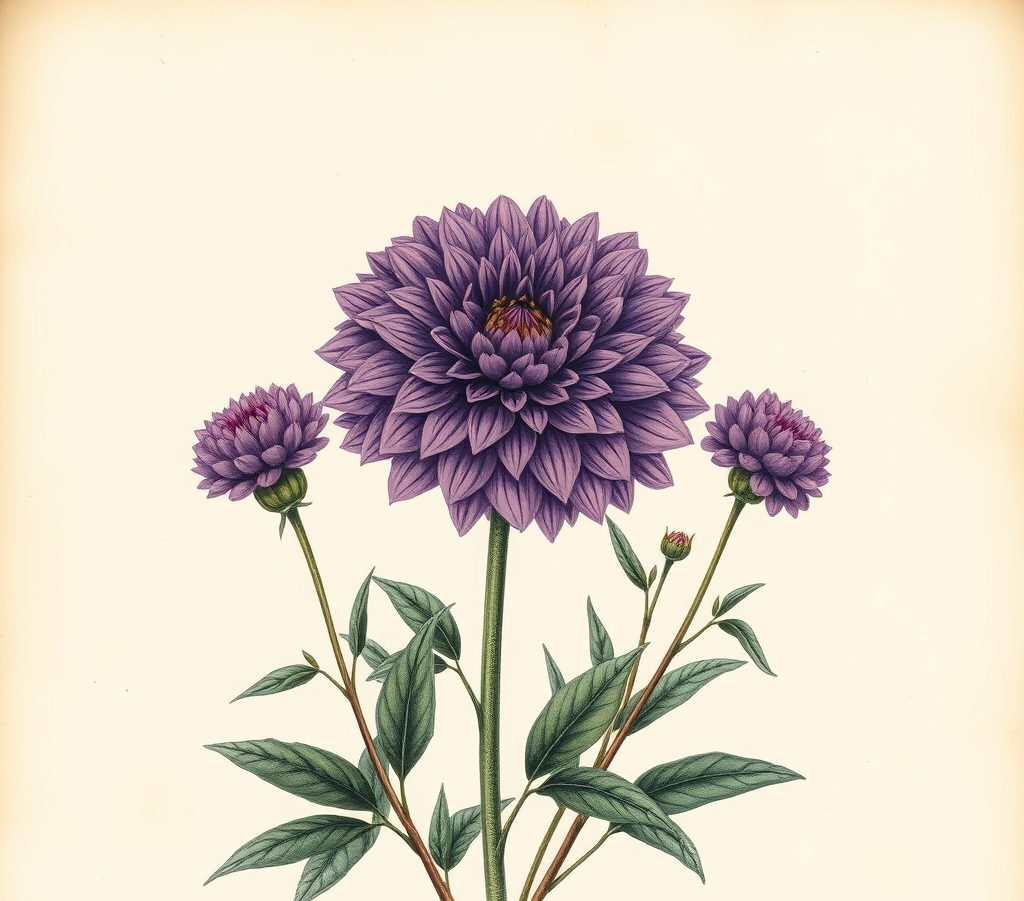 Dahlia Happy Days Purple Bedding Plants