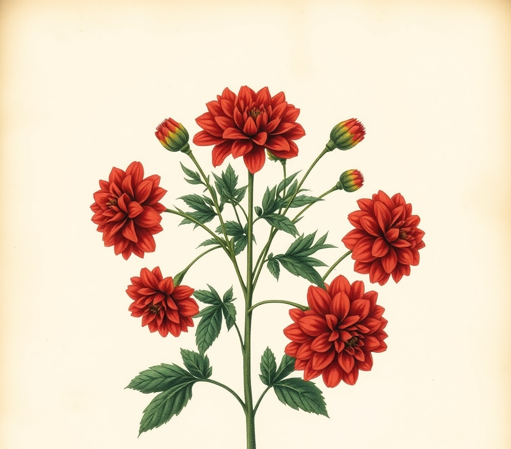 Dahlia Happy Days Scarlet Red Bedding Plants