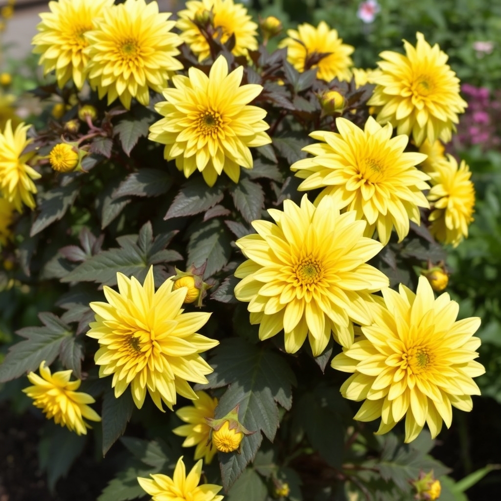 Dahlia Happy Days Yellow Basket Plants
