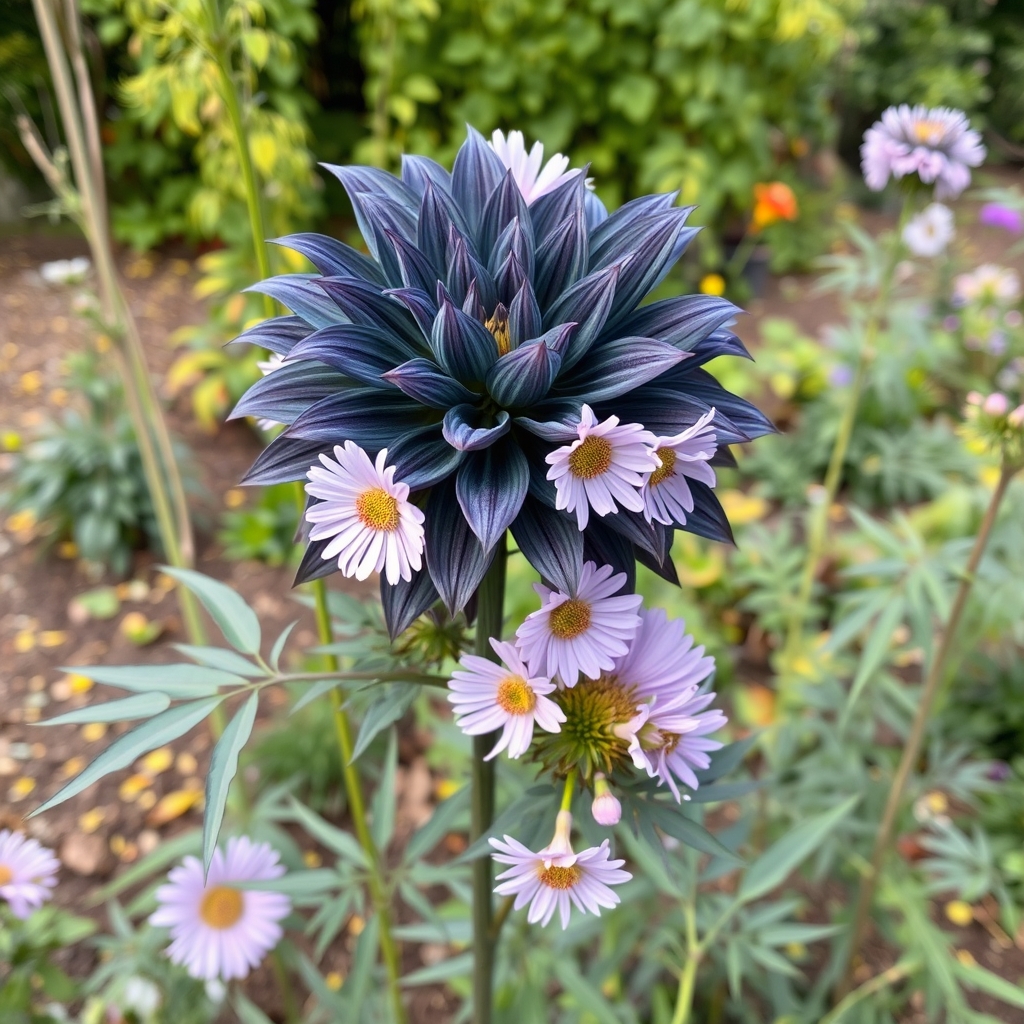Dahlia imperialis ‘Gun Metal’