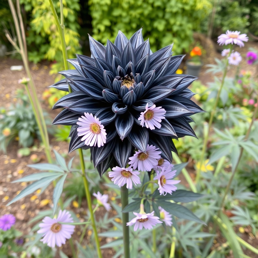 Dahlia imperialis ‘Gun Metal’
